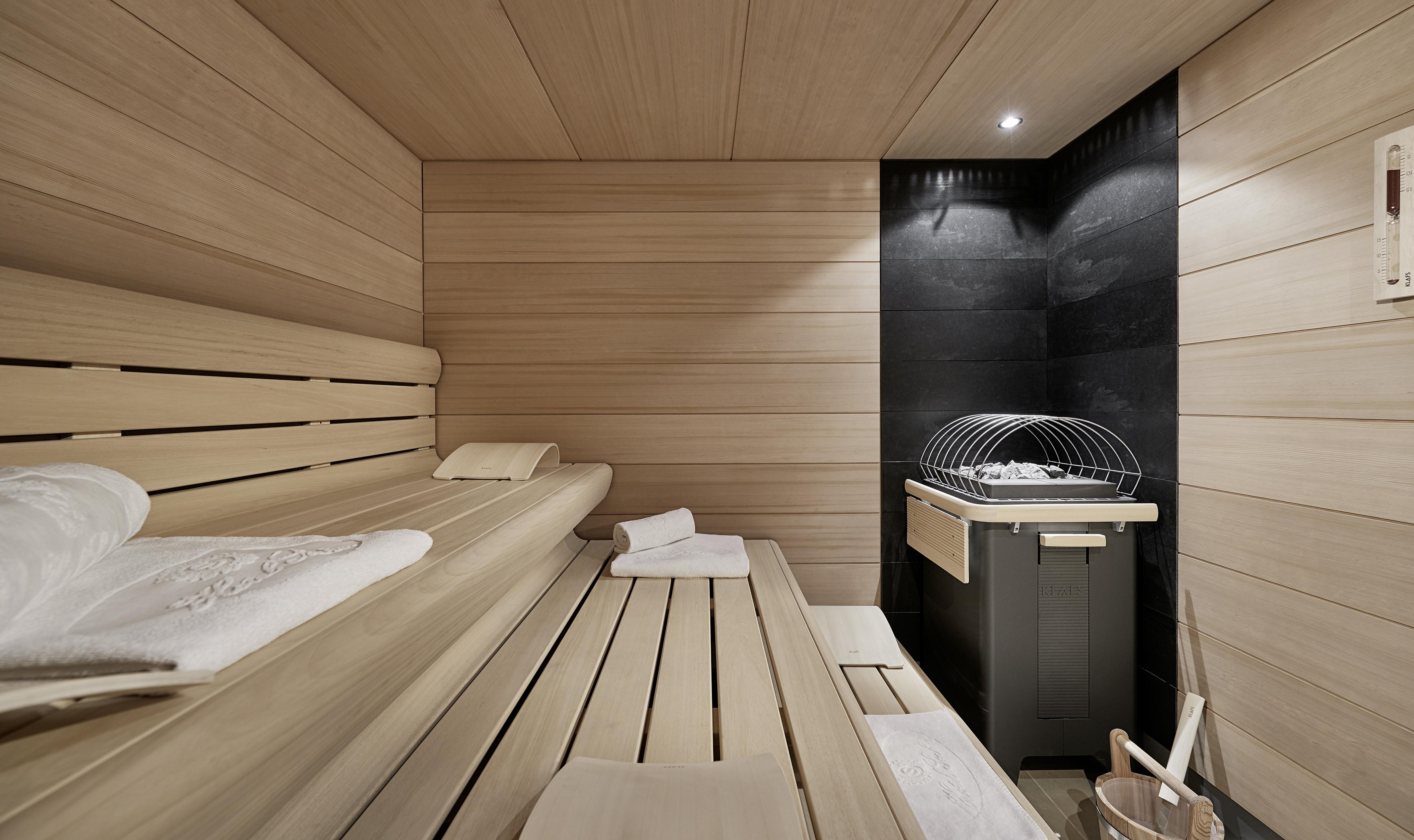 호텔 자허 잘츠부르크 외부 사진 A modern Finnish sauna